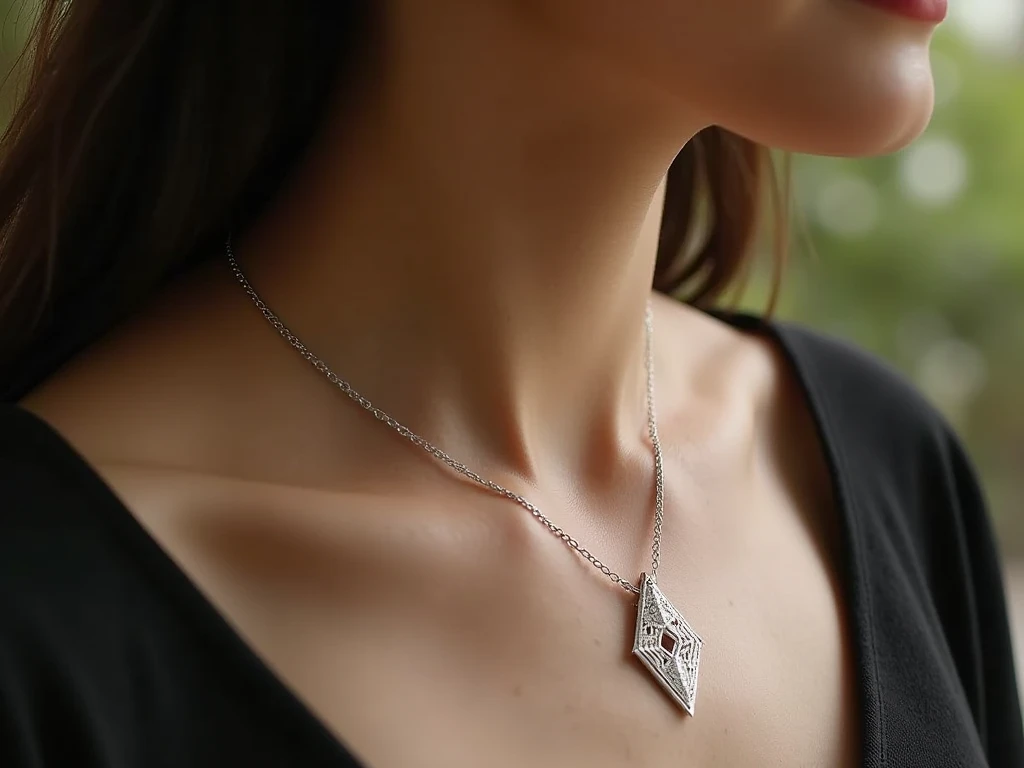 Zilveren ketting met hanger van Vorzelynoz